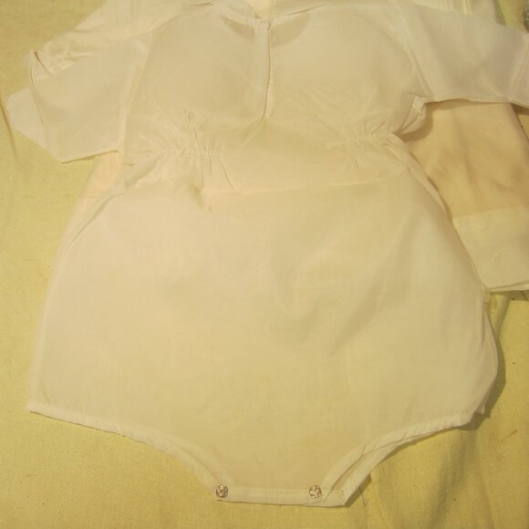 VTG 2 PC LAYETTE BAPTISM SET, PERIOD DRESS 60'S GREAT FOR DOLL DRESS UP - Picture 5 of 9